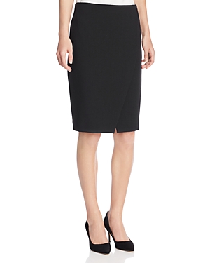 Armani Collezioni Asymmetric Slit Pencil Skirt at Bloomingdale's