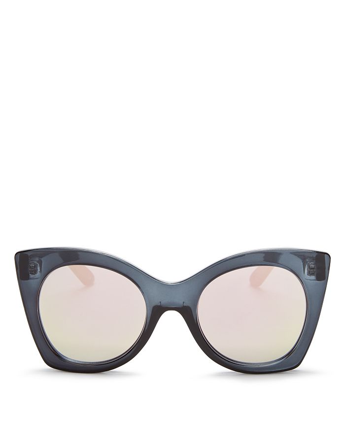 Le Specs Luxe Le Specs Women s Savanna Mirrored Cat Eye Sunglasses