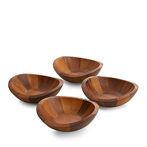 Nambe Braid Salad Bowls, Set of 4