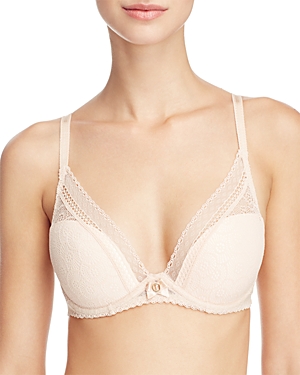 CHANTELLE FESTIVITE LACE PLUNGE CONTOUR BRA,3682