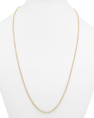 18K Yellow Gold Chain Necklace, 32&amp;quot;