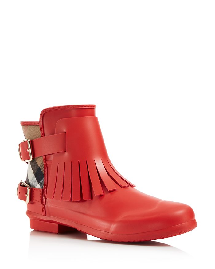 Burberry Fritton Fringe Rain Booties Bloomingdale s