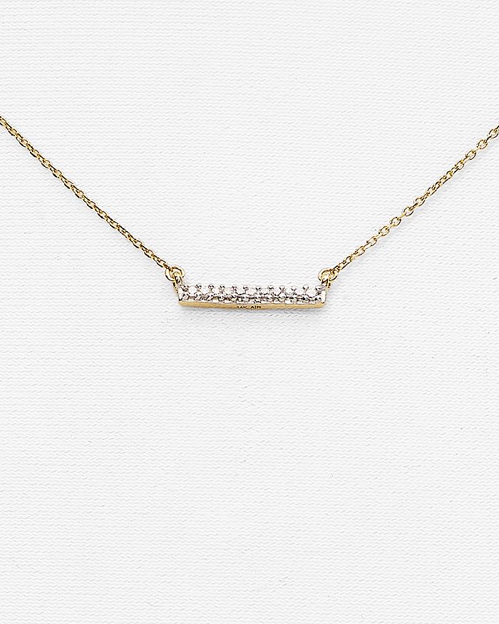 Shop Adina Reyter Diamond Pave Bar Pendant Necklace, 15 In Gold