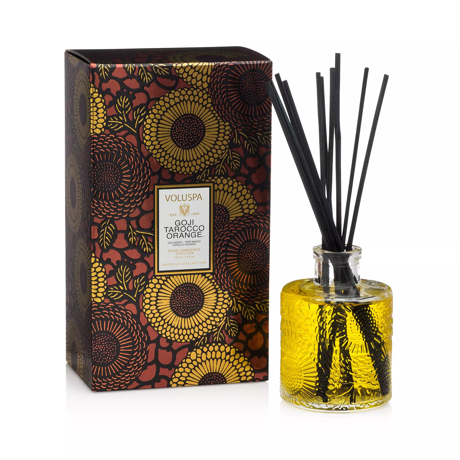 Voluspa's Goji Tarocco Orange Reed Diffuser