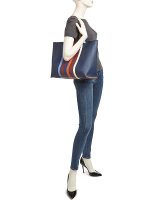 Tory Burch Kerrington Stripe Square Tote | Bloomingdale's Handbags