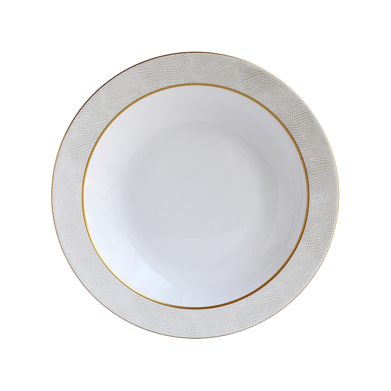Bernardaud Sauvage White Deep Round Dish