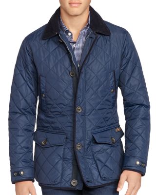ralph lauren blue quilted jacket