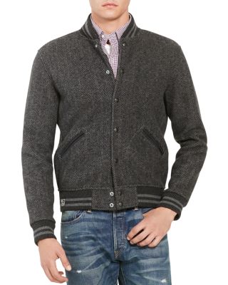 Polo Ralph Lauren Herringbone Fleece Baseball Jacket | Bloomingdale's