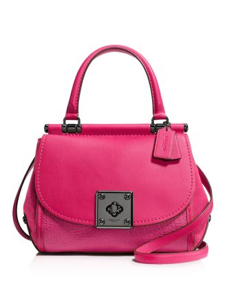 COACH Mixed Leather Drifter Top Handle Satchel | Bloomingdale's