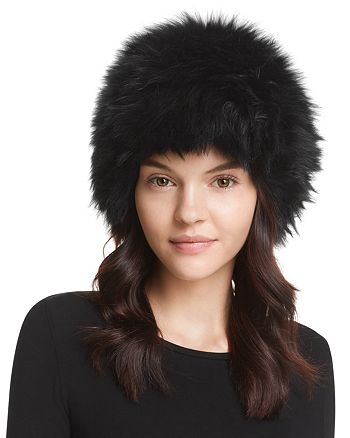 Surell Fox Fur Knit Bubble Hat | Bloomingdale's