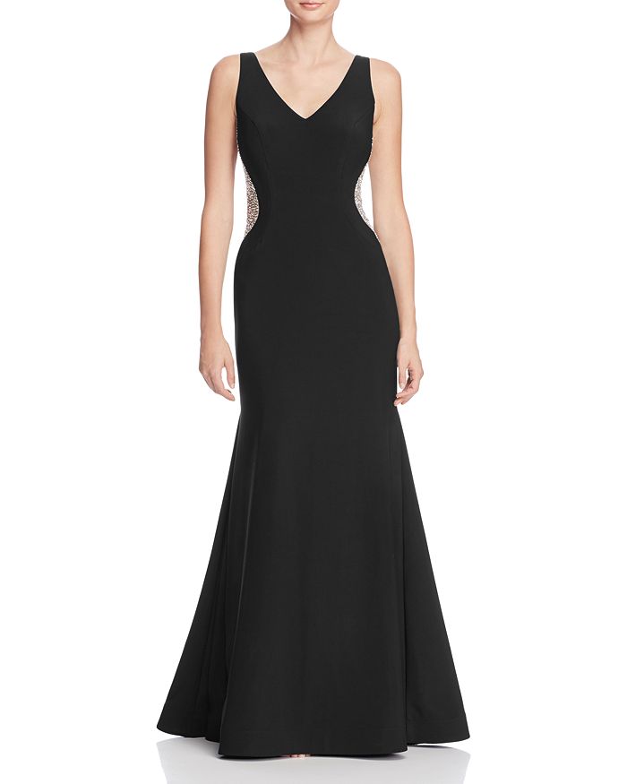 Avery G Embellished Side Gown | Bloomingdale's
