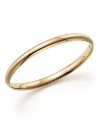 14K Yellow Gold Hinged Bangle - 100% Exclusive