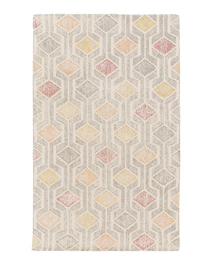 Surya Melody Area Rug, 5' X 7'6 In Ivory/gray/cherry