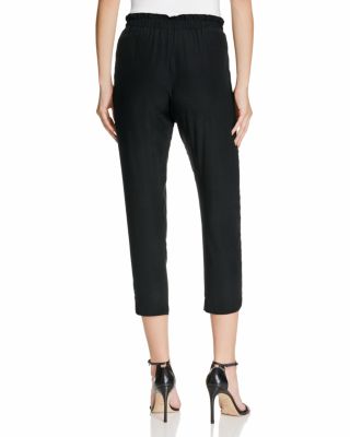 Allyn Stretch Silk Cropped Pants