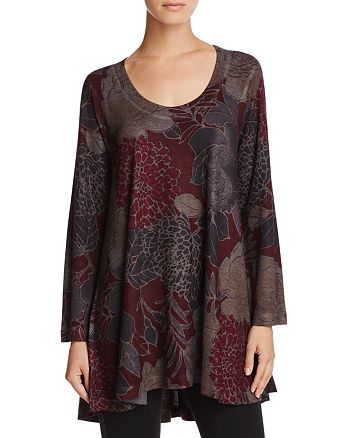 Nally & Millie Floral Print High Low Tunic | Bloomingdale's