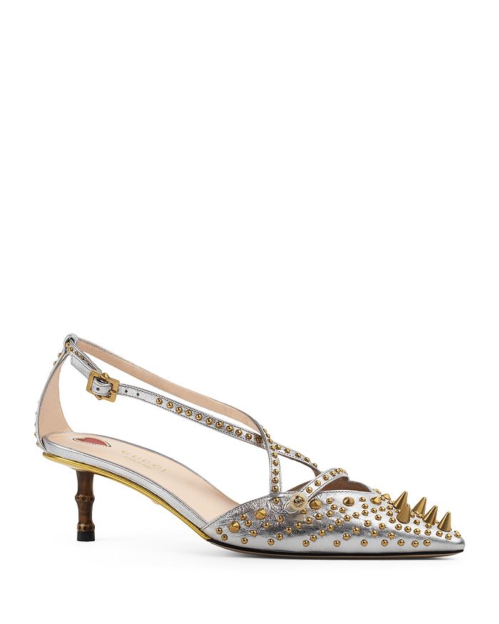 Gucci Unia Studded Pointed Toe Pumps | Bloomingdale's