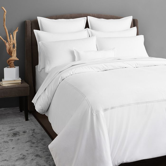 Shop Hudson Park Collection Hudson Park Italian Percale Full/queen Duvet Cover - 100% Exclusive In Charcoal