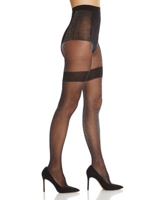Collant Fantaisie Fogal Étoile 546 - Noir Avec Strass - Taille S - 40 Deniers - Neuf Avec étiquette