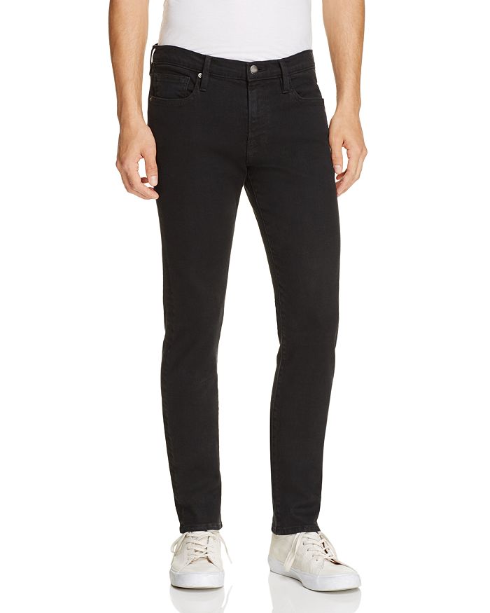 Shop Frame L'homme Skinny Fit Jeans In Noir