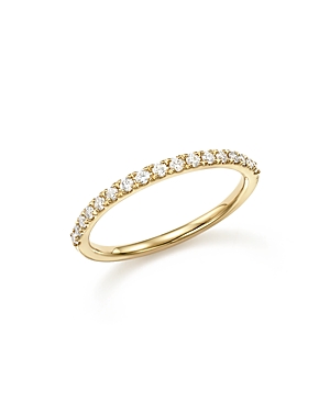 Diamond Micro-Pave Stack Ring in 14K Yellow Gold, .25 ct. t.w.