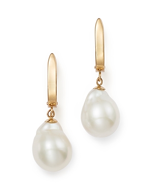 Baroque Cultured Freshwater Pearl Earrings in 14K Yellow Gold - 100% Exclusive