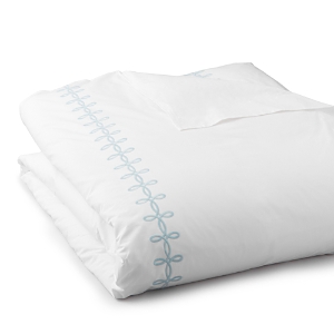Matouk Gordian Knot Percale Duvet Cover, King In Blue
