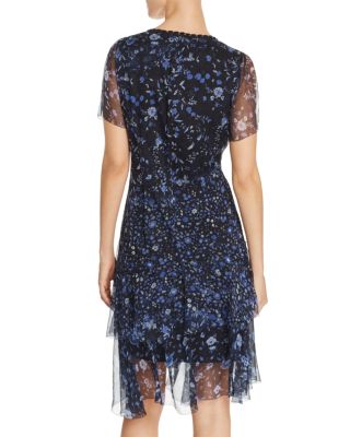 slim fit dress slacks Embroidered Floral Wrap Dress – Elie Tahari main image 1