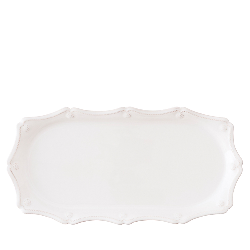 Juliska Berry Thread Whitewash Hostess Tray In Whitewash