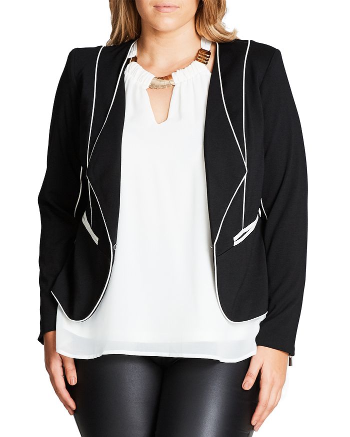 City Chic Plus City Chic Pipe Dream Jacket | Bloomingdale's
