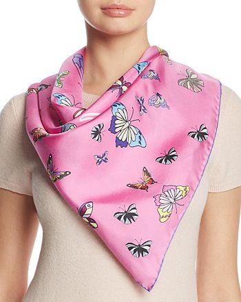 Bloomingdales Women Accessories Scarves Give Me Butterflies Silk Scarf 