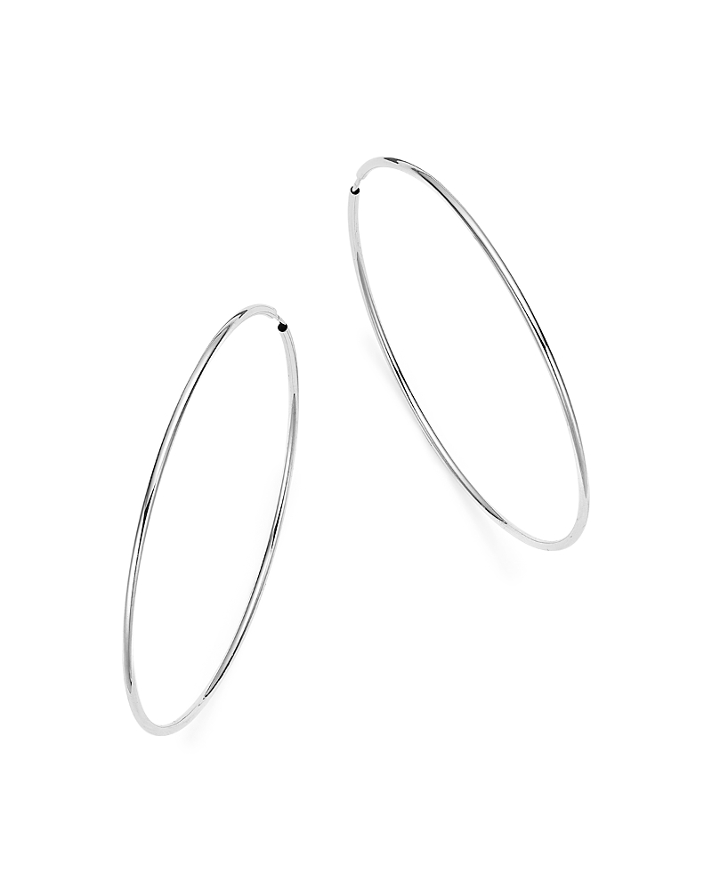 Bloomingdale's Fine Collection 14K White Gold Large Endless Hoop Earrings