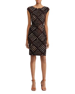 Ralph Lauren Belted Geometric Print 