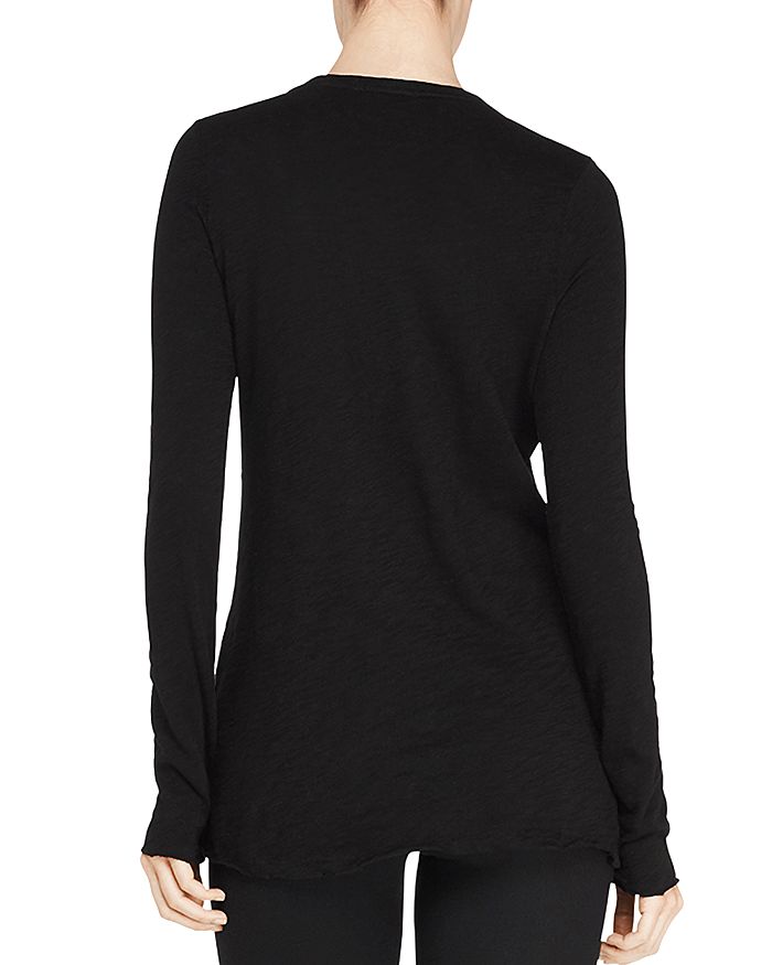 Shop Atm Anthony Thomas Melillo Destroyed Long-sleeve Tee In Black