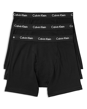 Calvin Klein Cotton Stretch Boxer Briefs, Pack Of 3 In Black