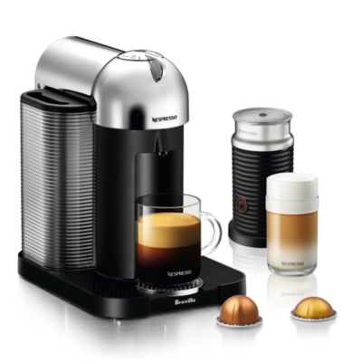 Vertuo by Breville with Aeroccino Milk Frother, Pure Chrome