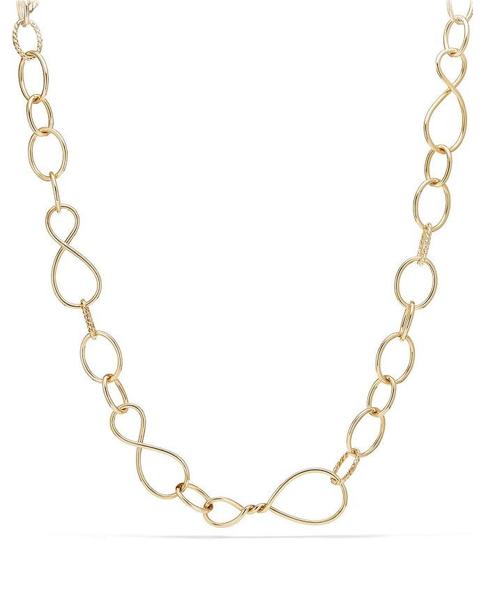 David Yurman Continuance Large Chain Necklace in 18K Yellow Gold