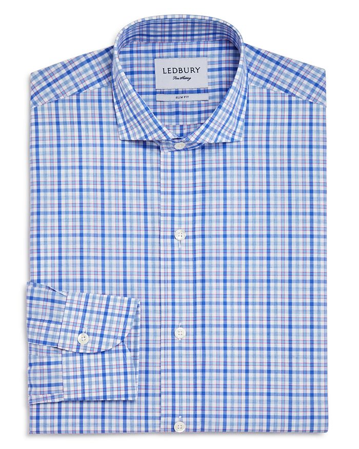 Ledbury Outline Check Slim Fit Dress Shirt | Bloomingdale's