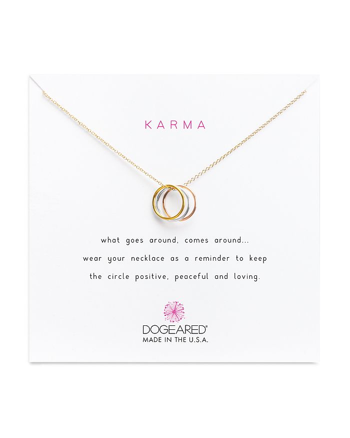 Dogeared triple karma best sale necklace