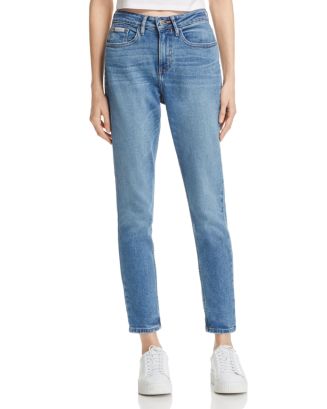 Calvin Klein Mom Jeans in Deep Blue | Bloomingdale's