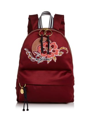 See by Chloé Embroidered Satin Backpack SEE BY CHLOÉ Tilly Logo-Embroidered Satin Backpack | endource main image 2