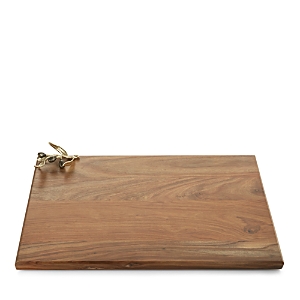 Michael Aram Olive Branch Gold Oversized Wood Serving Board