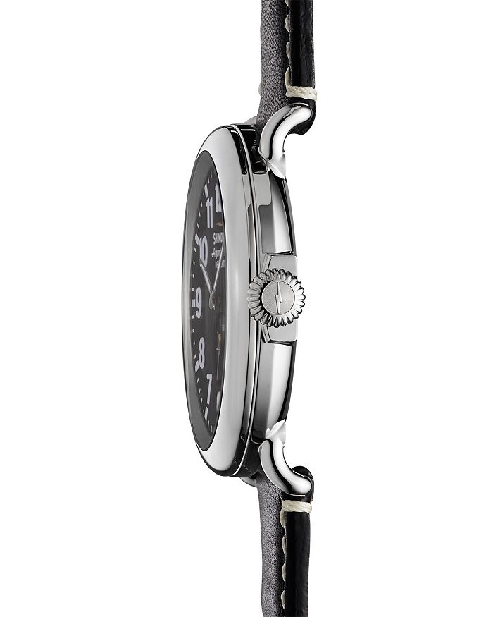 Shop Shinola The Runwell Black Watch, 47mm In Black/black