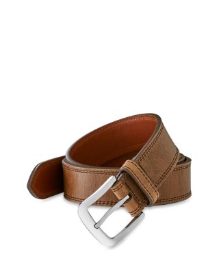 shinola double stitch belt