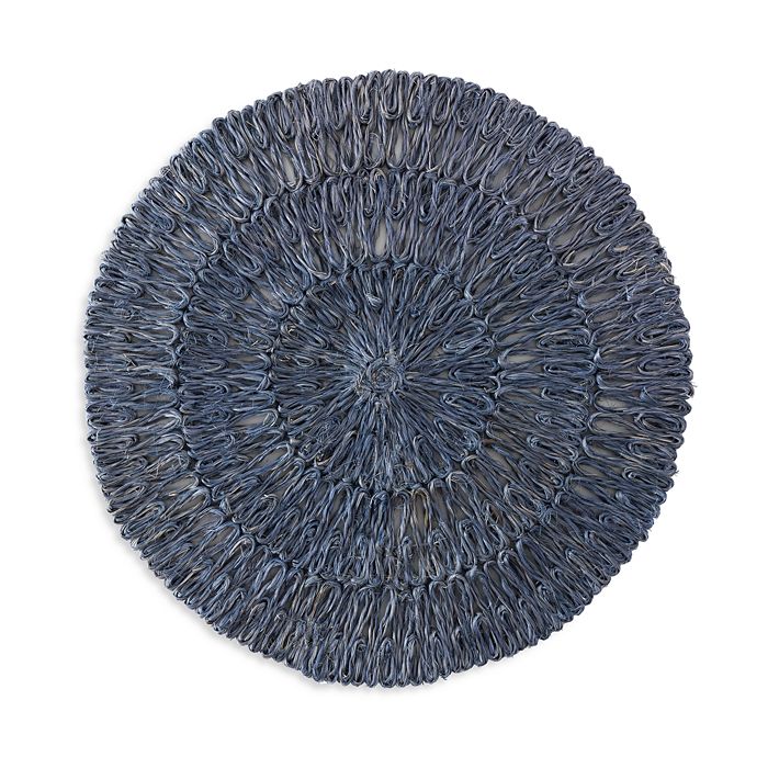Juliska Straw Loop Blue Placemat In Delft Blue