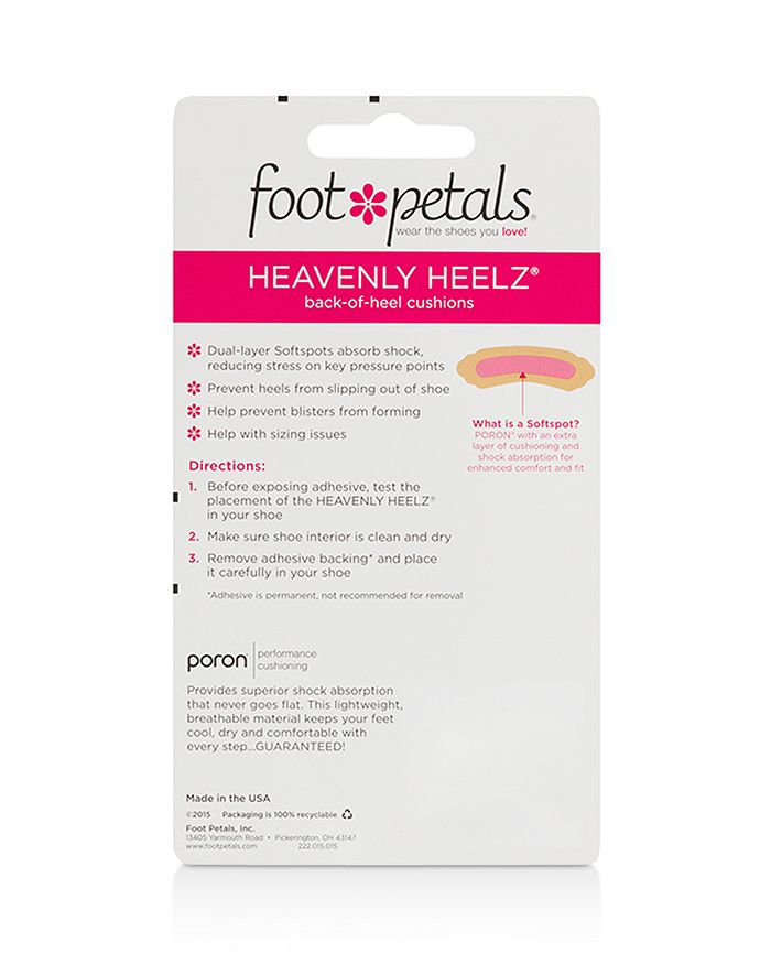 Foot Petals Heavenly Heelz Cushions In Black