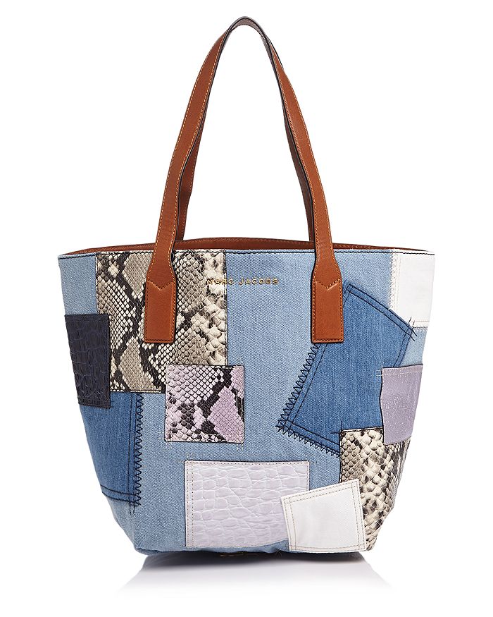 MARC JACOBS MARC JACOBS Wingman Patchwork Denim Tote Bloomingdale s