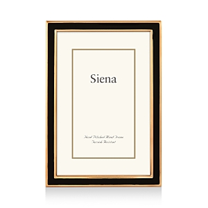 Siena Black Enamel With Gold Frame, 8 X 10