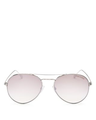 tom ford mirrored aviator sunglasses