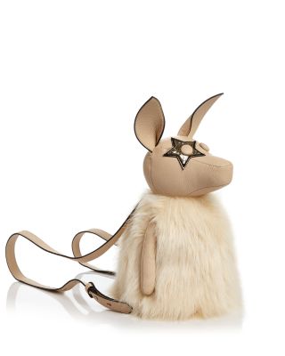 Kendall & Kylie Normie Faux Fur & Leather Backpack Kendall & Kylie Normie Leather Plush Faux Fur Trimmed  main image 4