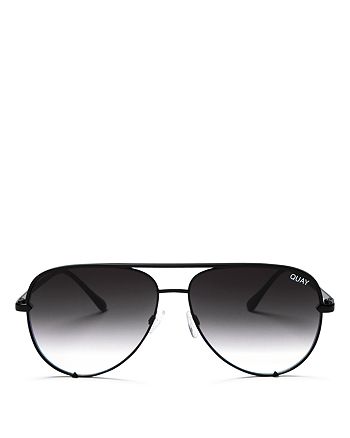 Quay - Women's High Key Brow Bar Aviator Sunglasses, 56mm